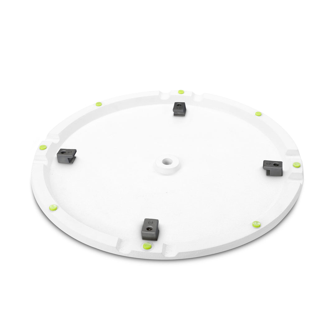 Gravity SSP WB SET 1 W - Høyttalerstativ med base og vektplate i støpejern, hvit