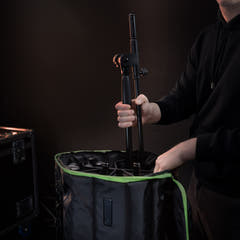 Gravity TBG MS 6 B - Touring transportveske for opptil seks mikrofonStativ, med hjul