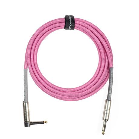 Grooveland Tweed Vinkel Gitar kabel (3m - Pink)