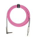 Grooveland Tweed Vinkel Gitar kabel (3m - Pink)