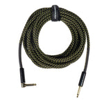 Grooveland Tweed Vinkel Gitar kabel (6m - Sort)