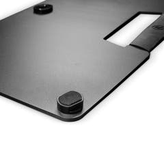 Gravity WBH 431 B - Rektangulær stålbaseplate med M20-gjenge