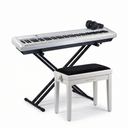 Grooveland P450 Elpiano (Hvit) – Komplett pakke