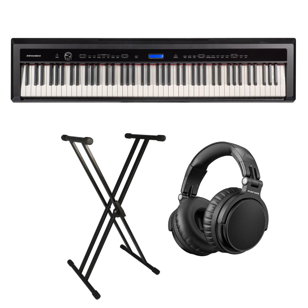 Grooveland P22 Elektrisk Piano Pack (Sort)