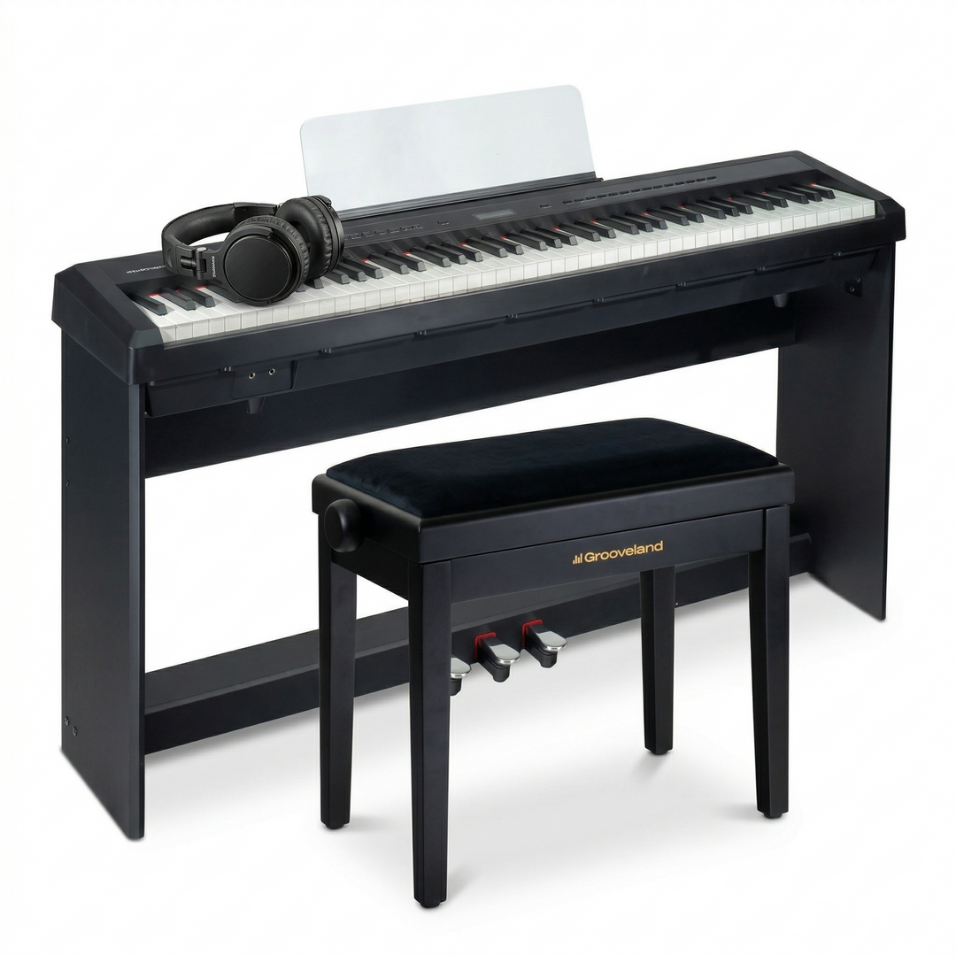 Grooveland P22 komplett Piano Pack, Sort