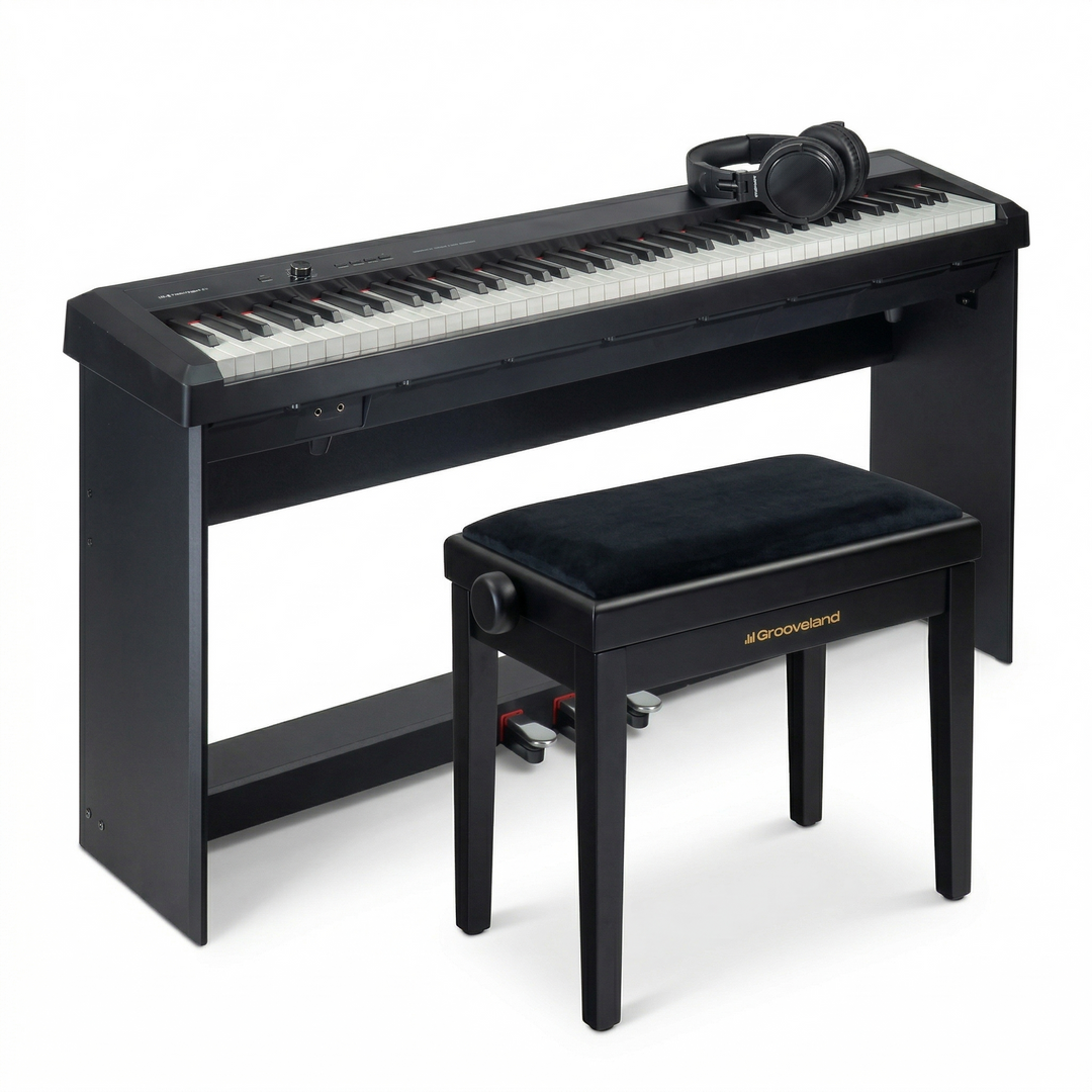 Grooveland P450 Komplett pianopakke (Svart)
