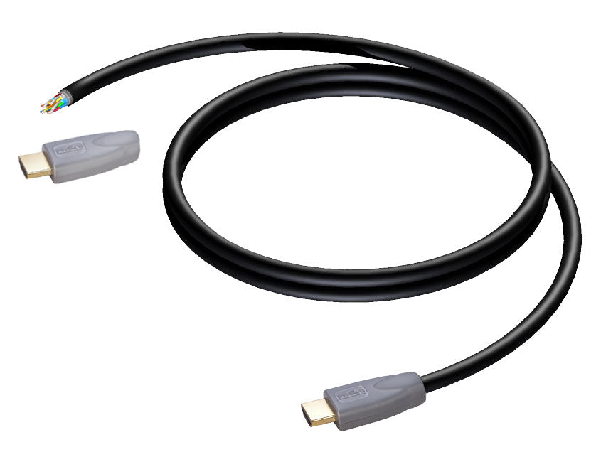 ProCab HDMI kabler, 1 ende u/støpsel 6 meter