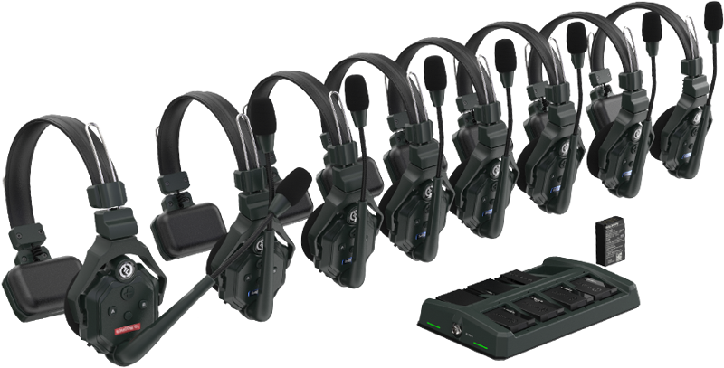 Hollyland Solidcom C1 Full Duplex Wireless Intercom System med 8 headset