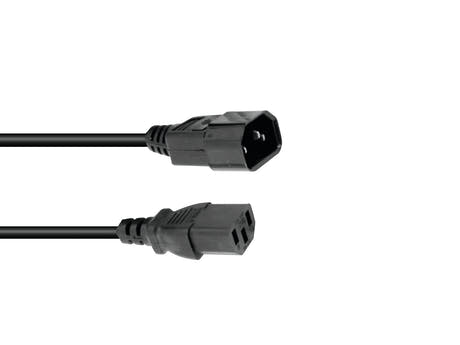 IEC-forlengelseskabel (60 cm)