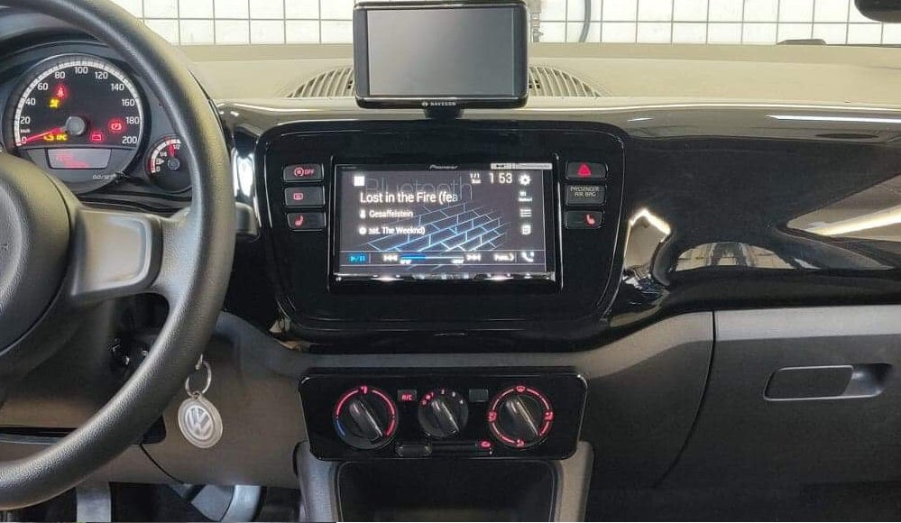 2-DIN-ramme for Mii, Citigo og oppover (svart)