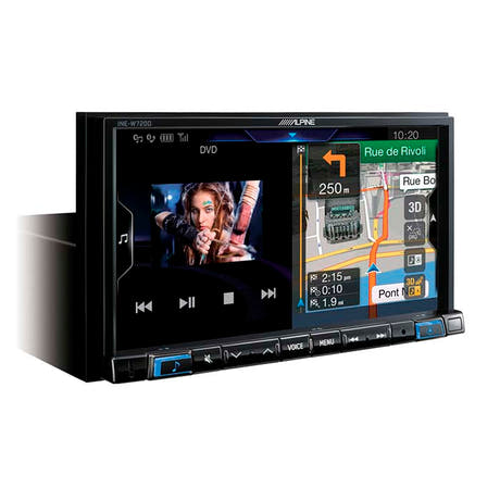 Alpine INE-W720D 2-DIN multimedia-navigasjon