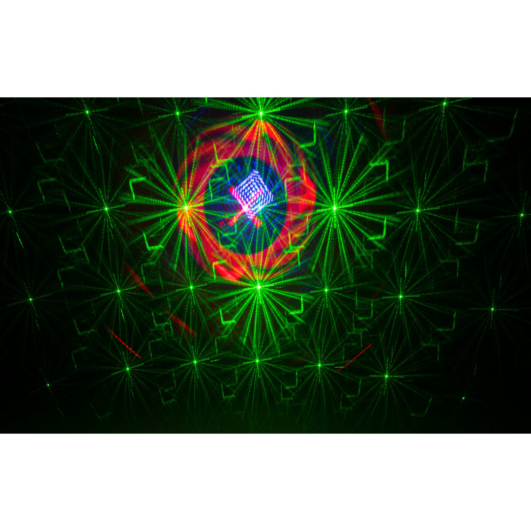 Ibiza Batteridrevet lyseffekt med laser