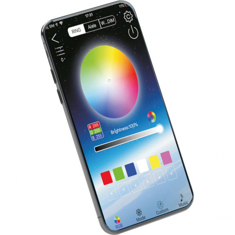 Ibiza Magic Color Stick RGB gulvlys (svart)