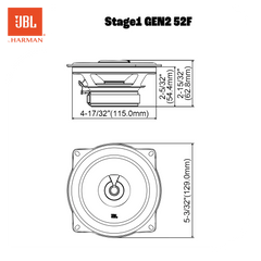 JBL Stage1 Gen2 52F 5,25" koaksiale bilhøyttalere