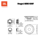 JBL Stage1 Gen2 62 6,5" koaksiale bilhøyttalere