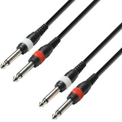 3-stjerners 6,3 mm stereojackkabel (3m)