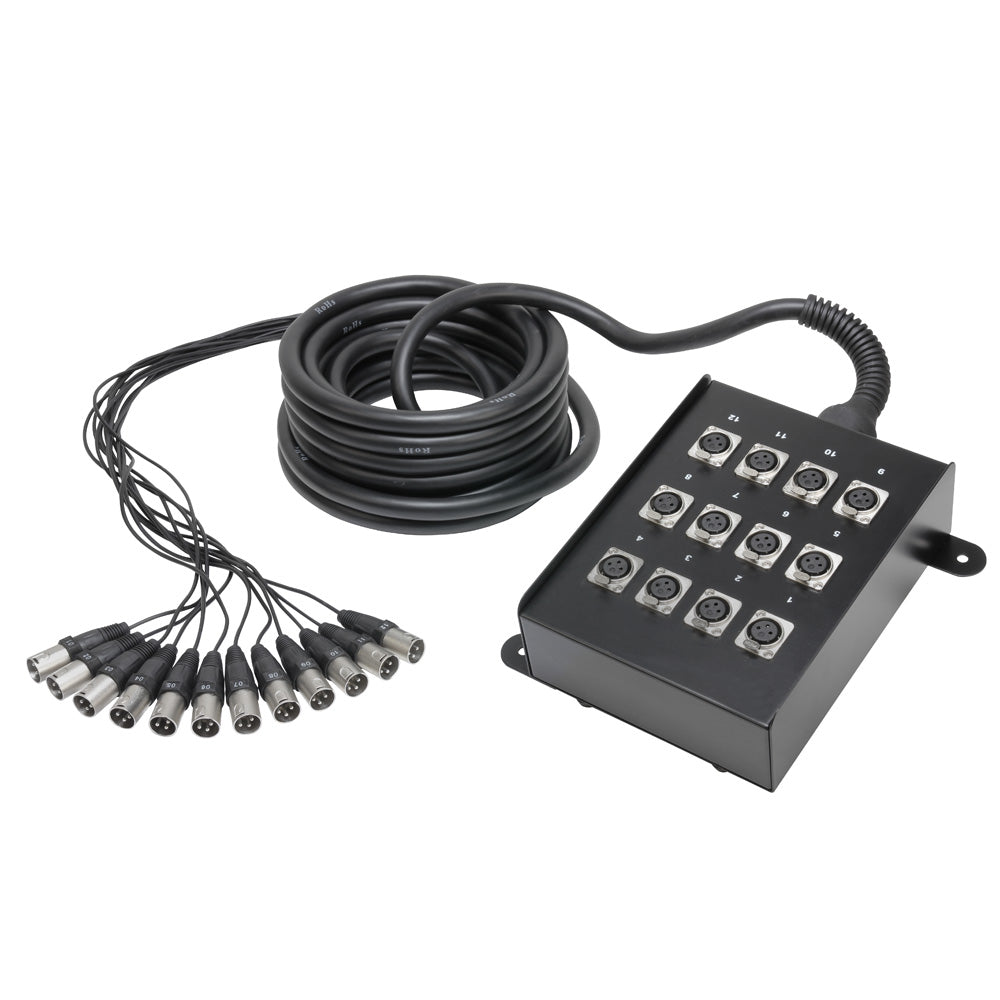 Multikabel med Stageboks 12/0 (10 m)