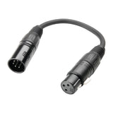Adapterkabel DMX XLR hann 5 polet til XLR hunn 3 polet
