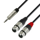 Adapterkabel 3,5 mm MiniJack stereo for 2 x XLR female (6m)