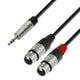 Adapterkabel 3,5 mm MiniJack stereo for 2 x XLR female (6m)