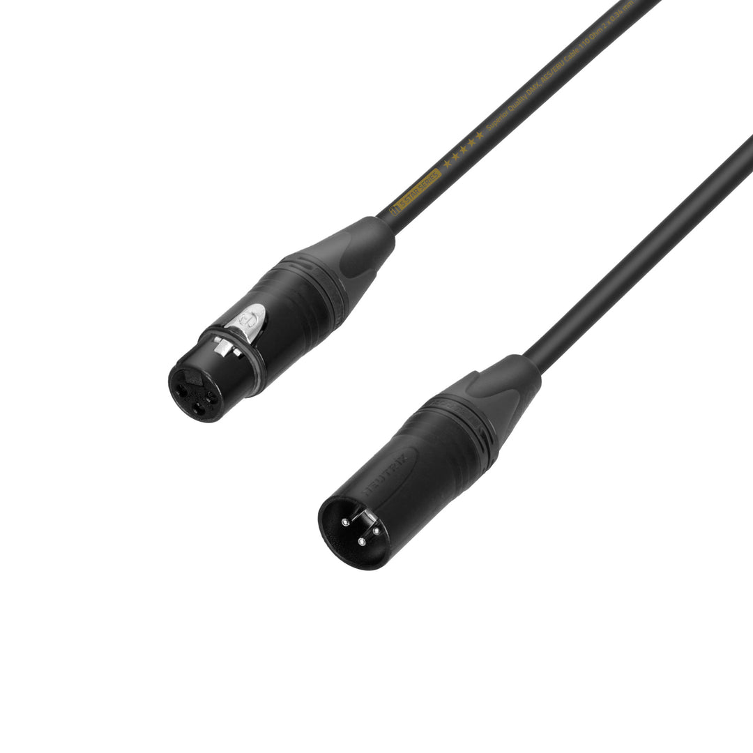Adam Hall Cables 5 STAR DMF 0750 - DMX-kabel | Neutrik® XLR 3-polet | 7,5 m