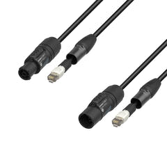 Adam Hall Cables 5 STAR H TCON N 0150 - Hybridkabel for nettverk | Neutrik etherCON® x TRUE1® | 1,5 m