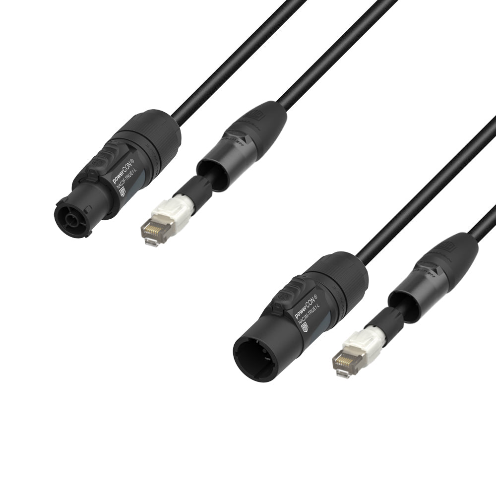Adam Hall Cables 5 STAR H TCON N 1000 - Hybridkabel | Nettverk | Neutrik etherCON® x TRUE1® | 10 m