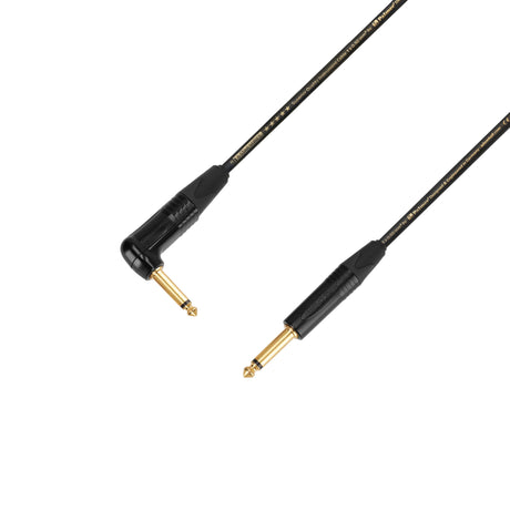 Adam Hall Cables 5 STAR IPR 0300 PALMER® KABEL - Instrumentkabel | Palmer® & Neutrik® vinklede jackplugger x jackplugger TS | 3 m