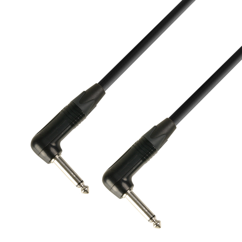 Neutrik Instrument Cable 6,3 mm vinkel Jack Mono til 6,3 mm vinkel Jack Mono (15 cm)
