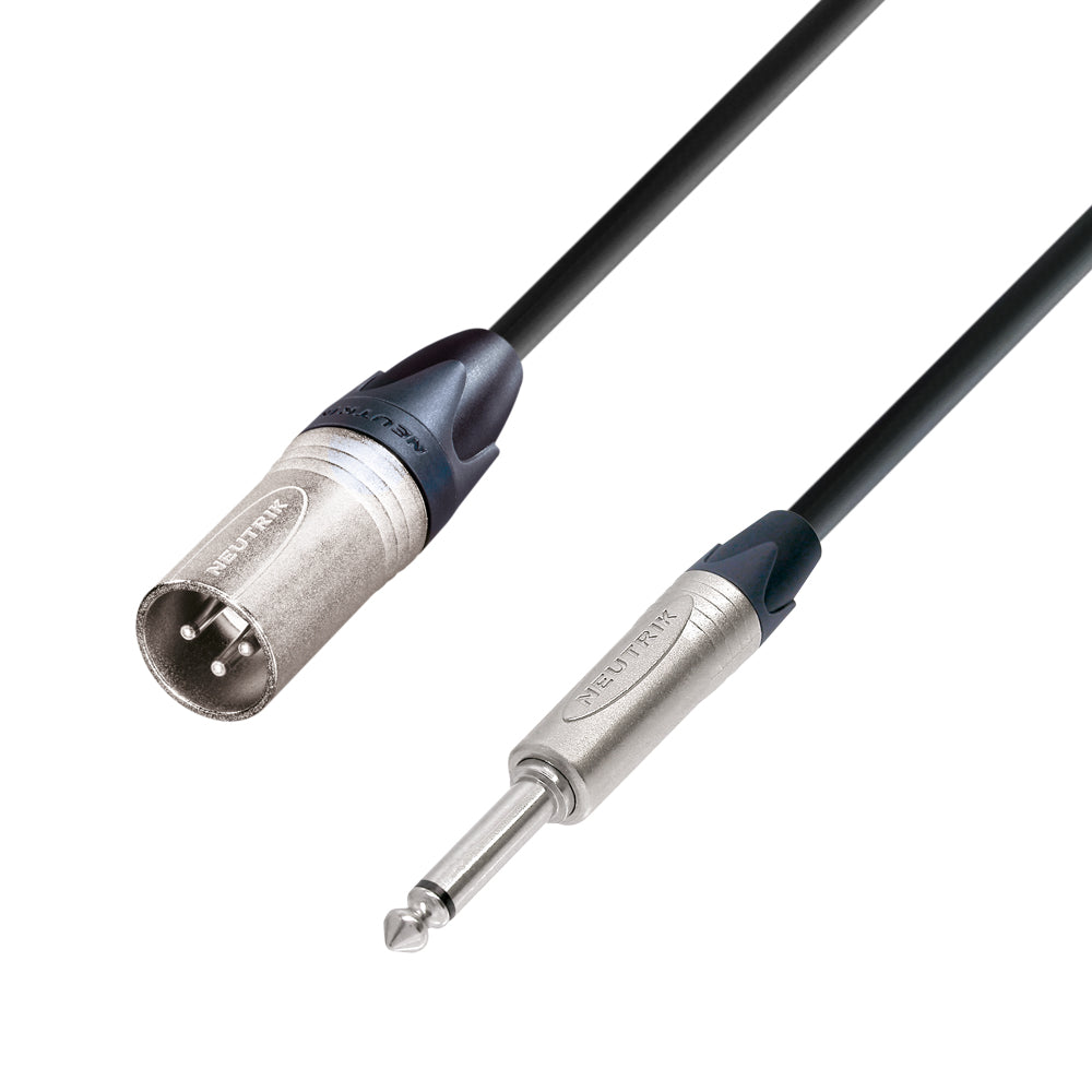 Neutrik mikrofonsignalkabel XLR Han til 6.3 mm Jack mono