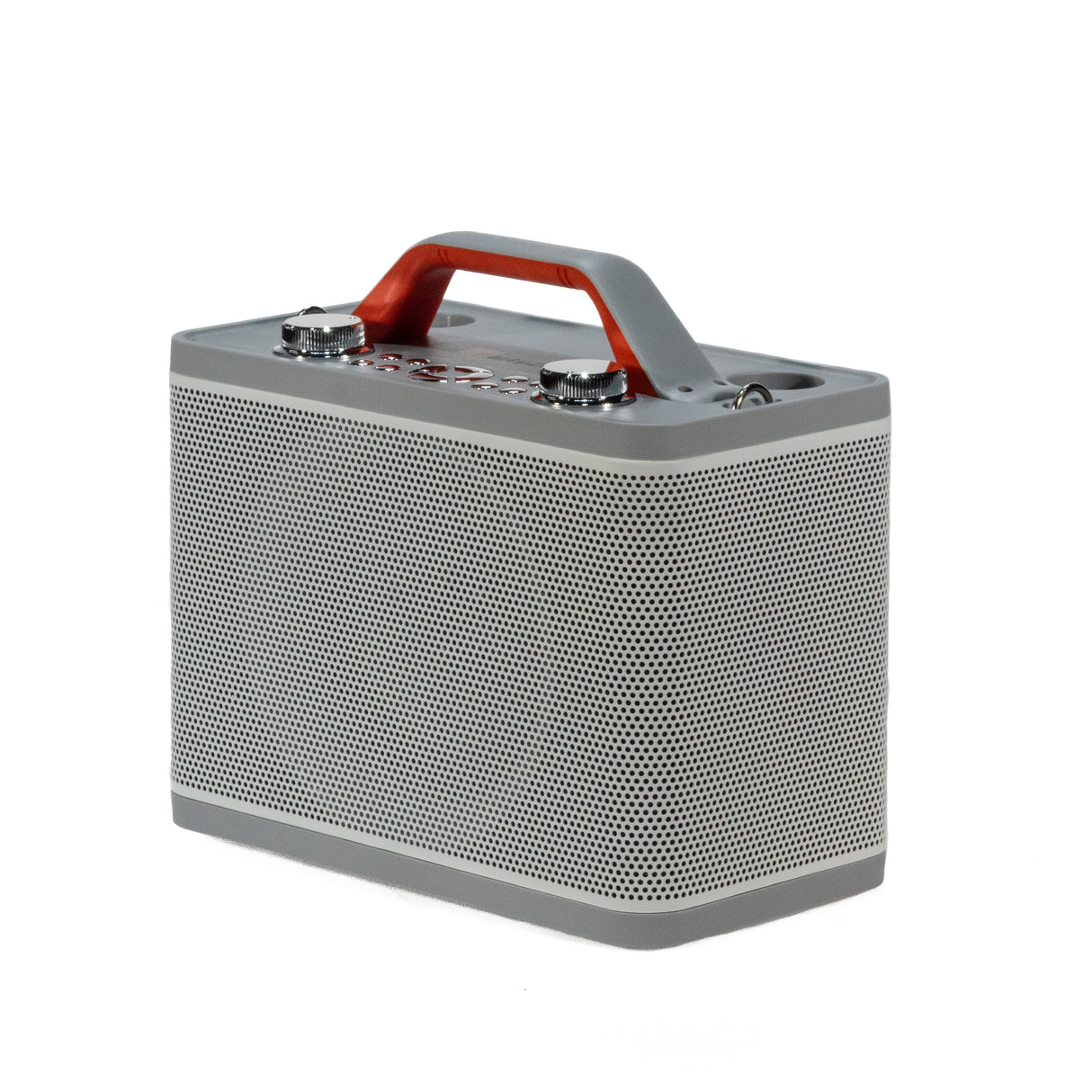 Karaoke-høyttaler med 2 mikrofoner (Hvit)