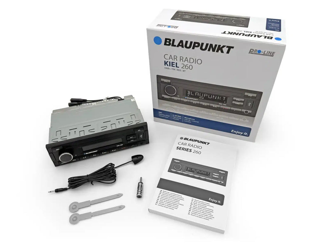 Blaupunkt Kiel 260 1-DIN bilradio med DAB+, Bluetooth, USB og AUX