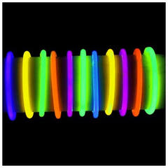 Glowstick armbånd 100 stk. (ensfargede)