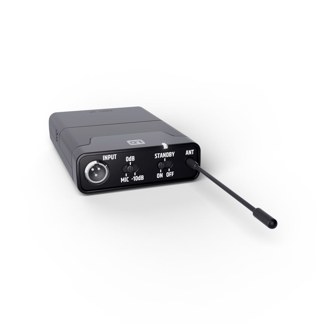 LD Systems ANNY® 10 BPH 2 B5 - 10" bærbart, batteridrevet Bluetooth® PA-system med mixer og 2x headsetmikrofoner (inkl. bodypacks)