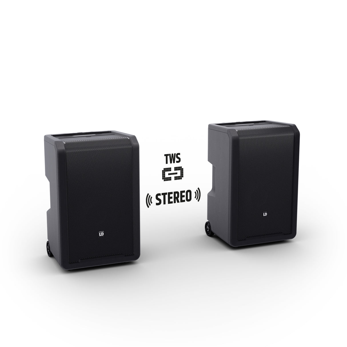 LD Systems ANNY® 10 BPH 2 B8 - 10" bærbart, batteridrevet Bluetooth® PA-system med mixer og 2x headsetmikrofoner (inkl. bodypacks)