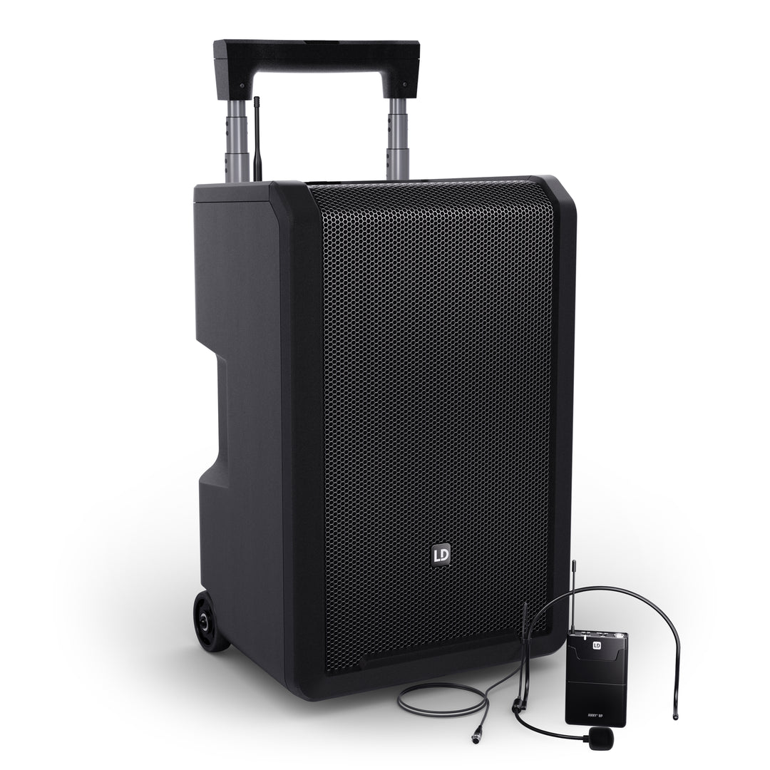 LD Systems ANNY® 10 BPH B5 - 10" bærbart batteridrevet Bluetooth® PA-system med mikser og 1x headsetmikrofon (inkl. bodypack)
