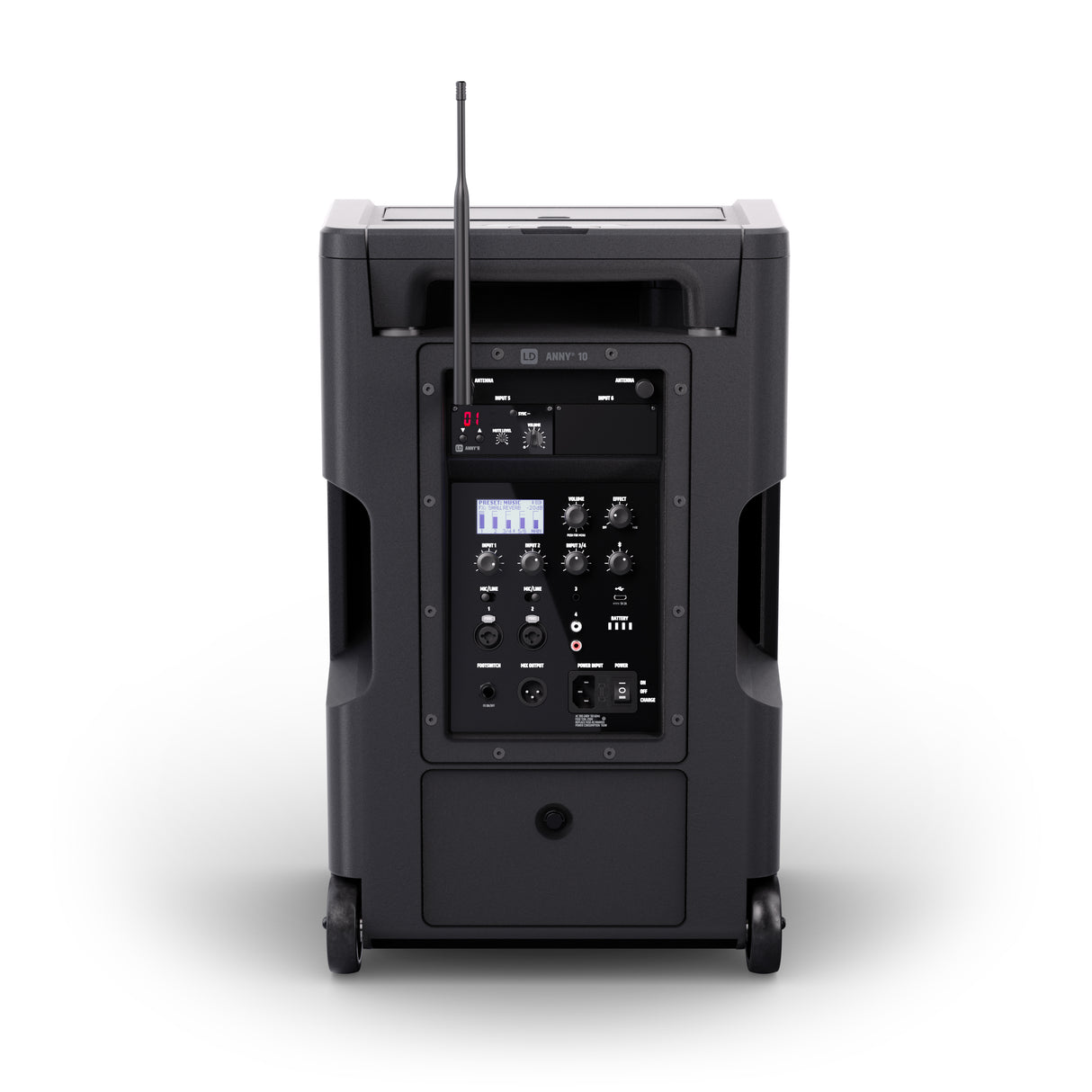 LD Systems ANNY® 10 BPH B5 - 10" bærbart batteridrevet Bluetooth® PA-system med mikser og 1x headsetmikrofon (inkl. bodypack)