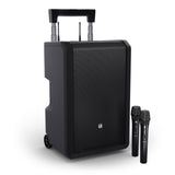 LD Systems ANNY® 10 HHD 2 B5 – 10" bærbart batteridrevet Bluetooth® PA-system med mikser og 2x trådløse håndholdte mikrofoner