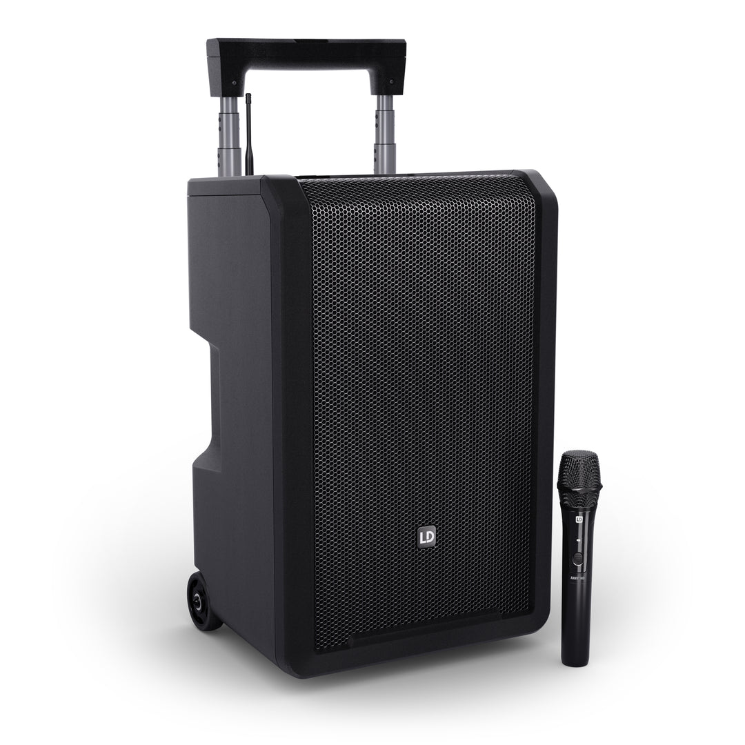 LD Systems ANNY® 10 HHD B8 - 10" bærbart batteridrevet Bluetooth®-PA-system med mikser og 1x trådløs håndholdt mikrofon