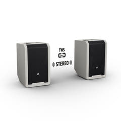 LD Systems ANNY® 8 BPH B5 G - Bærbar, batteridrevet Bluetooth® PA-høyttaler med mixer og 1x headsetmikrofon (inkl. bodypack), Urban Grey