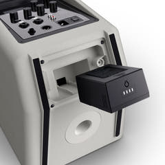 LD Systems ANNY® 8 BPH B5 G - Bærbar, batteridrevet Bluetooth® PA-høyttaler med mixer og 1x headsetmikrofon (inkl. bodypack), Urban Grey
