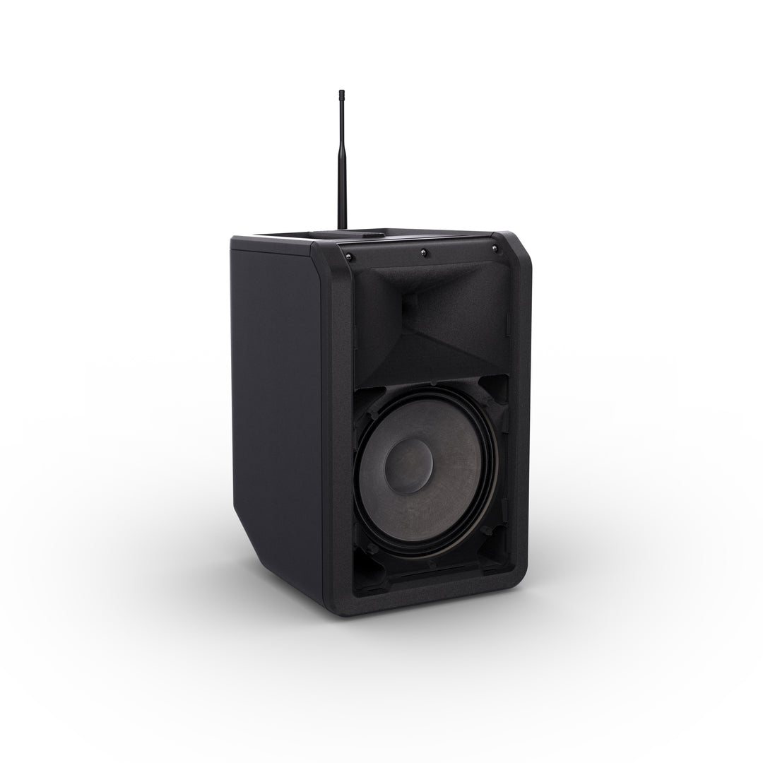 LD Systems ANNY® 8 BPH B5 - Bærbar batteridrevet Bluetooth® PA-høyttaler med mikser og 1x headsetmikrofon (inkl. bodypack), Stage Black