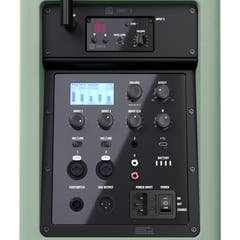 LD Systems ANNY® 8 BPH B6 GN - Bærbar batteridrevet Bluetooth® PA-høyttaler med mikser og 1x headsetmikrofon (inkl. bodypack), Adventure Green