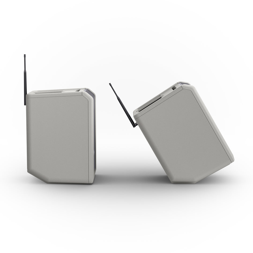 LD Systems ANNY® 8 BPH B6 G - Bærbar batteridrevet Bluetooth® PA-høyttaler med mikser og 1x headsetmikrofon (inkl. bodypack), Urban Grey