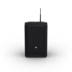LD Systems ANNY® 8 BPH B6 - Bærbar batteridrevet Bluetooth® PA-høyttaler med mikser og 1x headset-mikrofon (inkl. bodypack), Stage Black