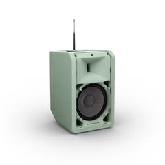 LD Systems ANNY® 8 BPH B8 GN - Bærbar batteridrevet Bluetooth® PA-høyttaler med mikser og 1x headset-mikrofon (inkl. bodypack), Adventure Green