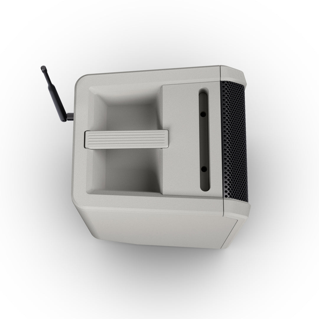 LD Systems ANNY® 8 BPH B8 G - Bærbar batteridrevet Bluetooth® PA-høyttaler med mikser og 1x headsetmikrofon (inkl. bodypack), Urban Grey