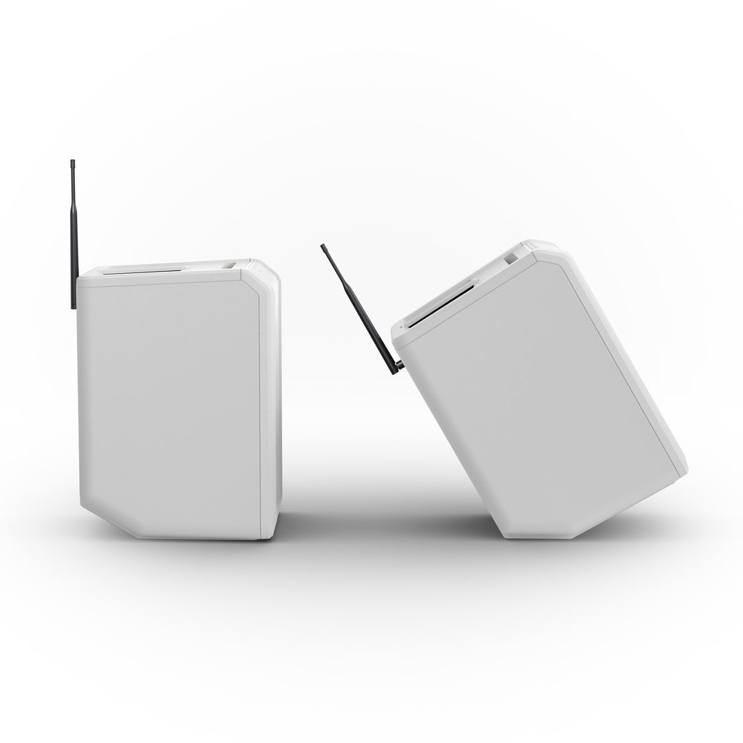 LD Systems ANNY® 8 BPH B8 W - Bærbar batteridrevet Bluetooth® PA-høyttaler med mikser og 1x headsetmikrofon (inkl. bodypack), Pure White