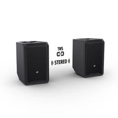 LD Systems ANNY® 8 BPH B8 - Bærbar batteridrevet Bluetooth® PA-høyttaler med mikser og 1x headsetmikrofon (inkl. bodypack), Stage Black