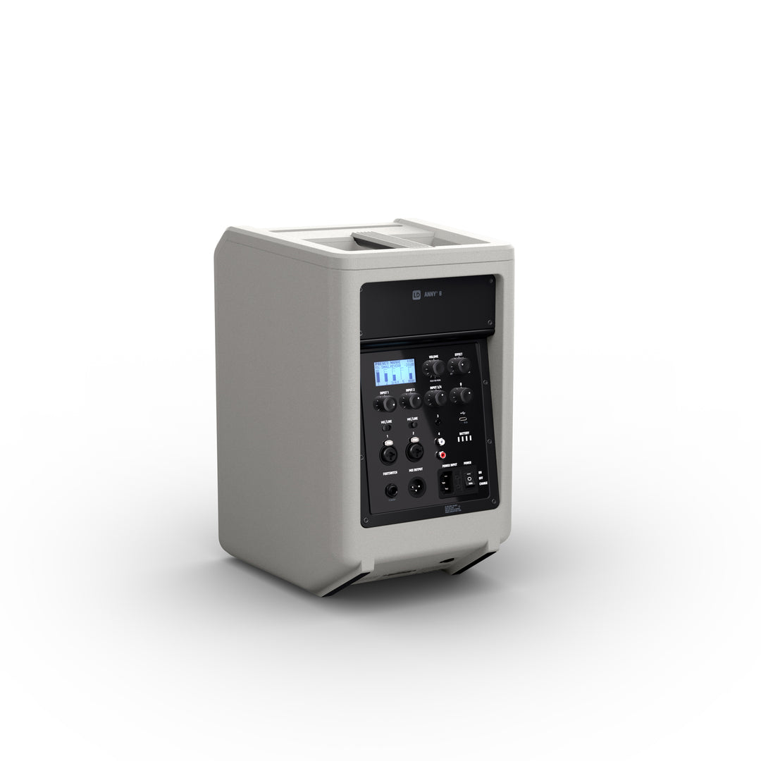 LD Systems ANNY® 8 G - Bærbar batteridrevet Bluetooth® PA-høyttaler med mikser, Urban Grey